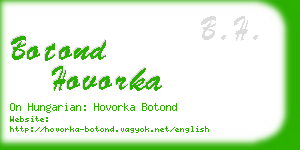 botond hovorka business card